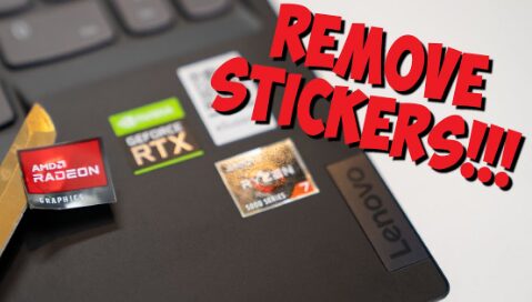 How to take stickers off laptop without damaging them?
